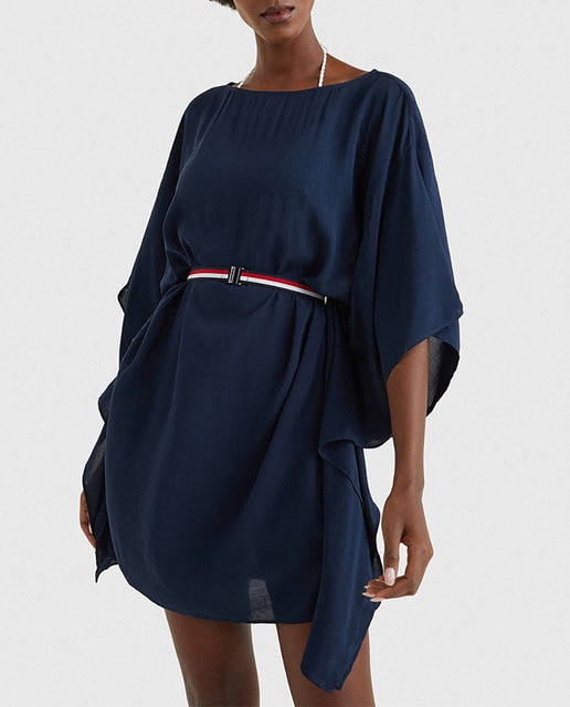 Imagen 0 de Kaftan corto en azul marino