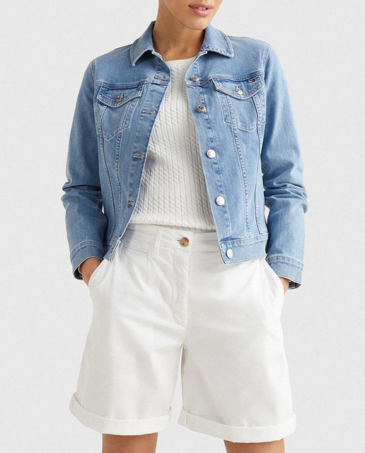 Imagen 0 de Cazadora de mujer vaquera entallada.