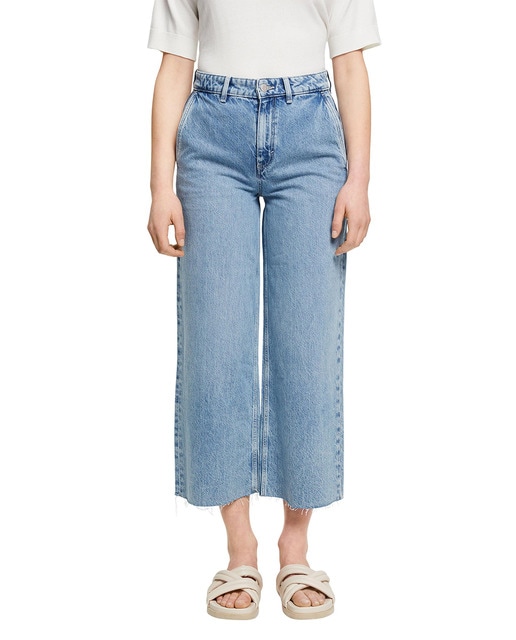 Imagen 0 de Vaqueros de mujer culotte cropped
