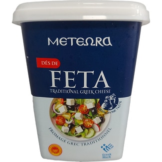 queso griego feta en cubitos DOP tarrina 150 g neto escurrido - Meteora