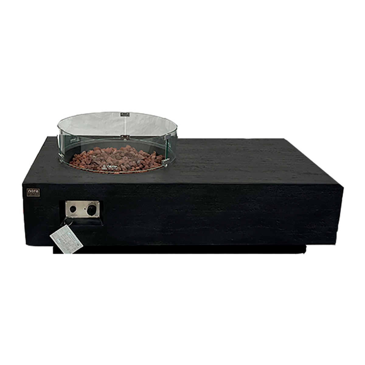 Mesa de Exterior con Brasero de Gas Yasur 16 kW Negro-2