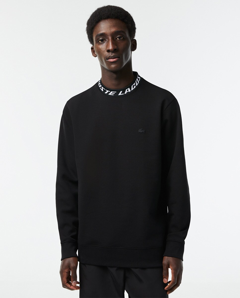 Sweat Lacoste double face avec logo sur le col