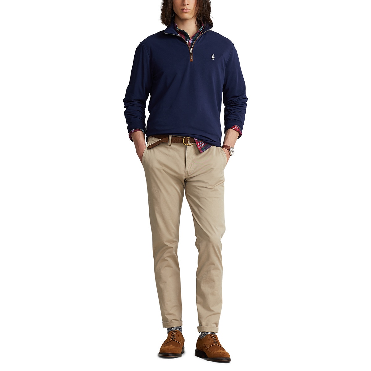 Camisola de Malha de Homem Fine Gaute Terry Golf Azul-marinho-4