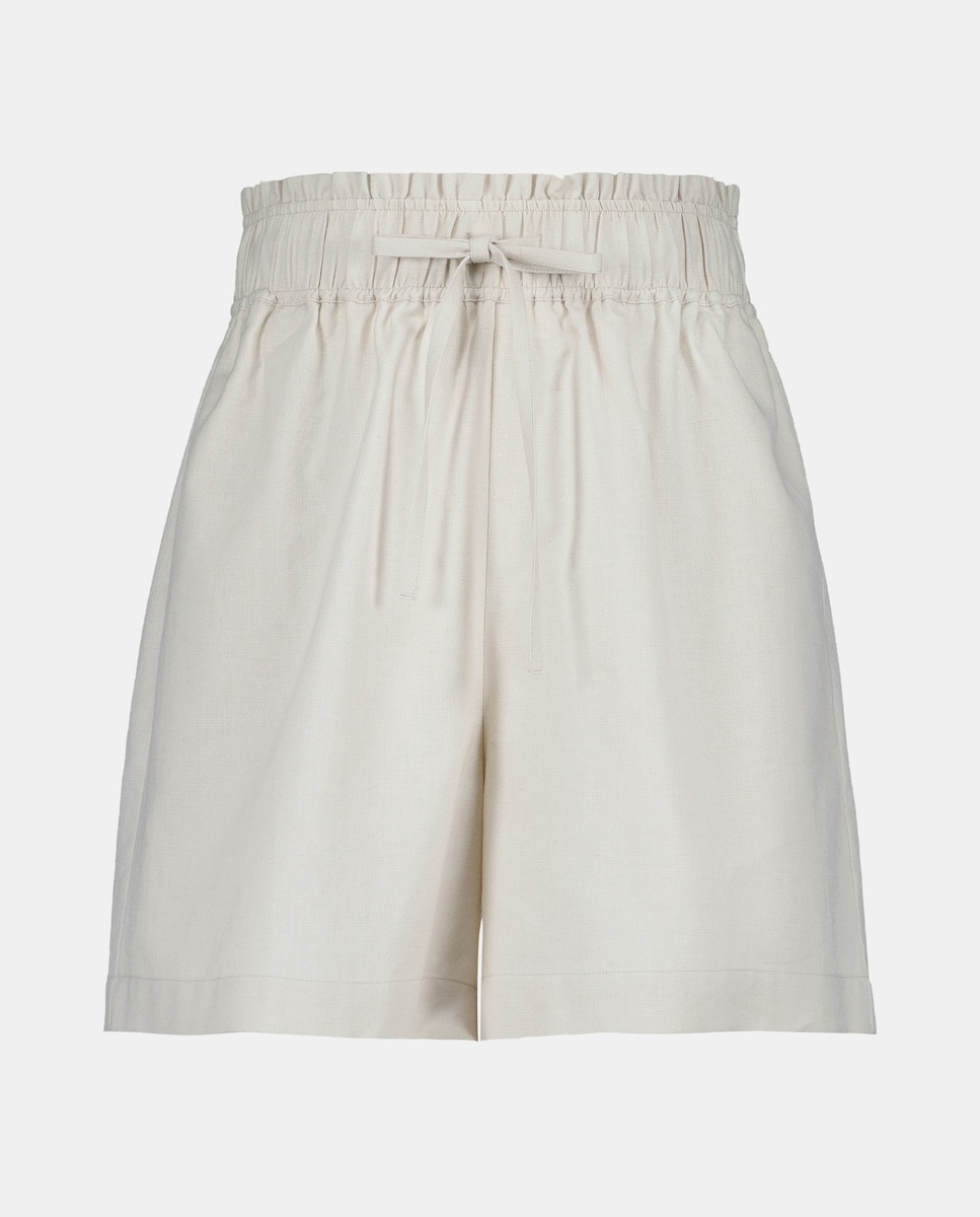 Short mujer con lino Arena-4