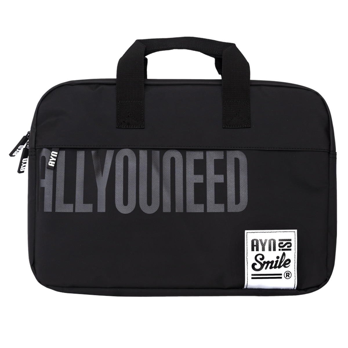 Maletín impermeable Smile Akira negra para portátiles hasta 16" Negro-1