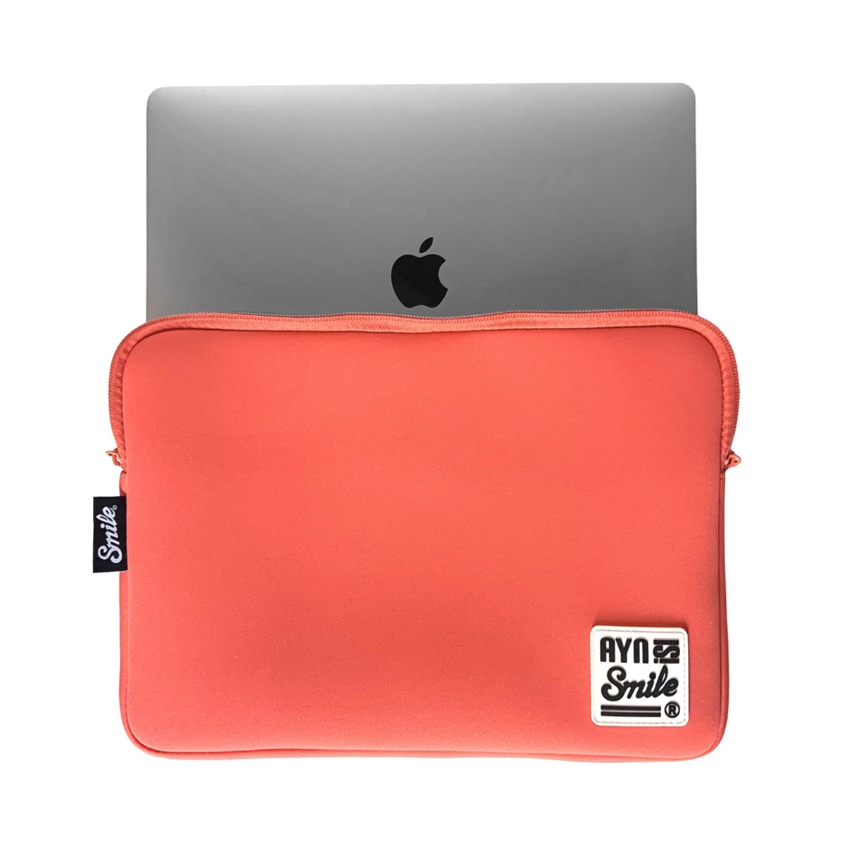 Funda Sleeve de neopreno Smile Living Coral rosa para portátiles hasta 13,3" Coral-5