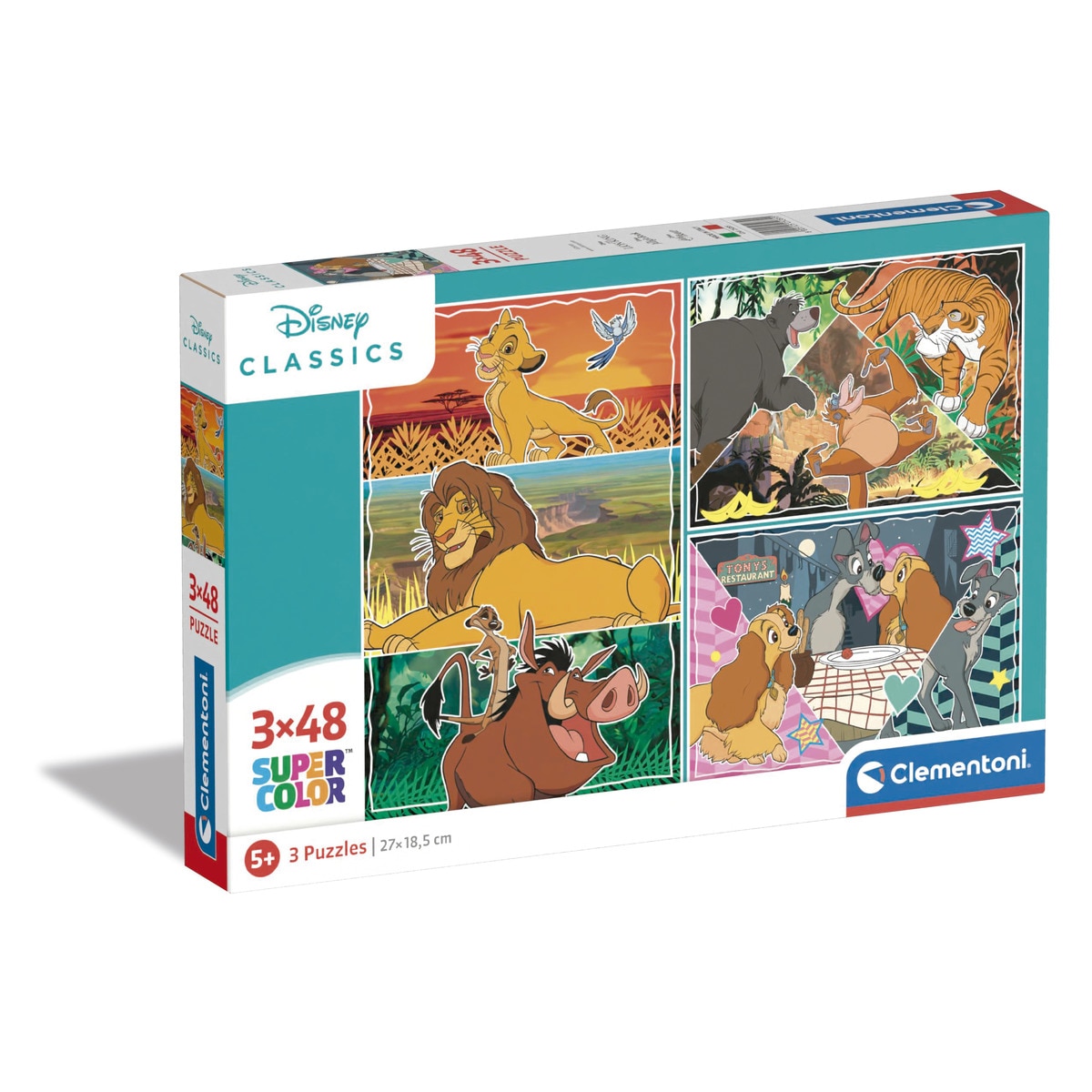 3 puzzles 48 piezas Clementoni · Clementoni · El Corte Inglés