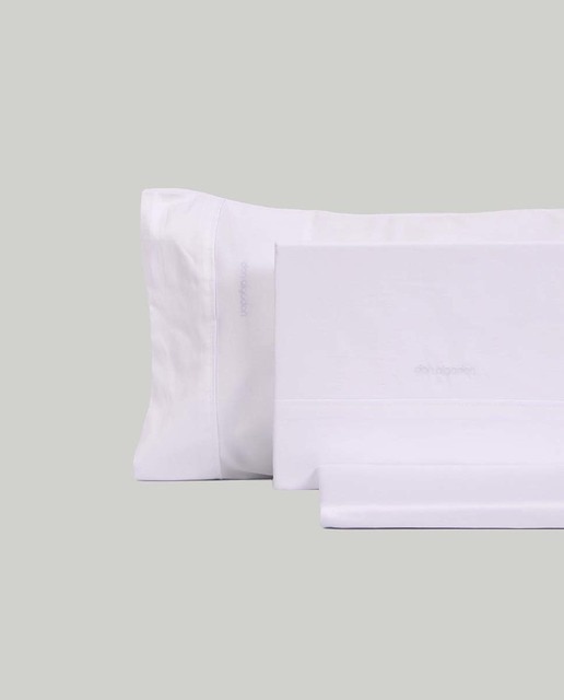 Imagen 0 de Juego bordado Don algodón 300 h 090 cm. elba blanco