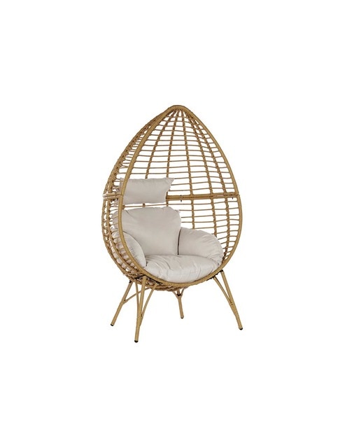 Imagen 0 de Sillon ratán sintético metal con cojines