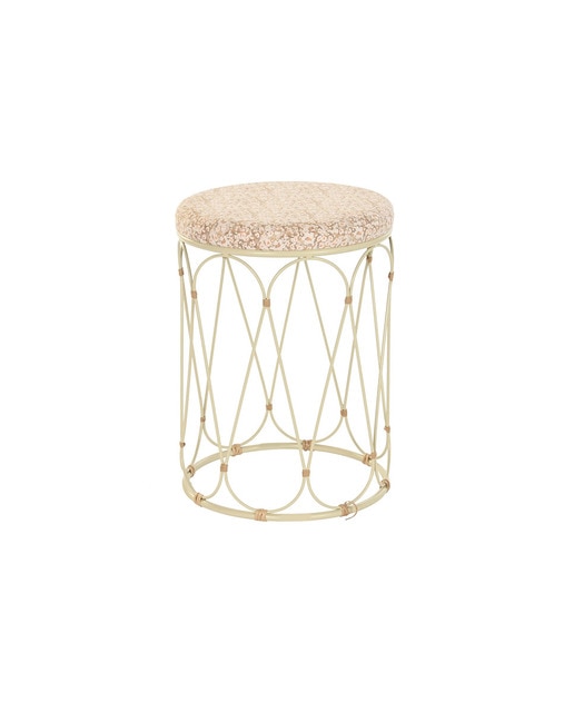 Imagen 0 de Mesita auxiliar ratán metal natural