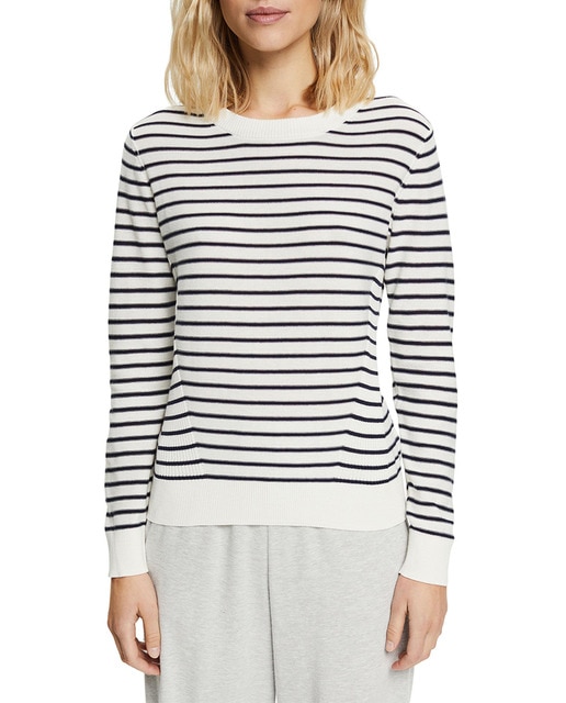 Imagen 0 de Jersey rayas de mujer con algodón BCI