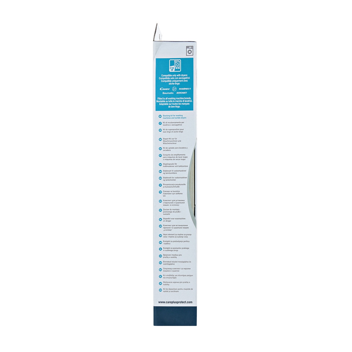 Accesorio Care + Protect WSK1101/2, kit unión lavadoras secadoras Blanco-4