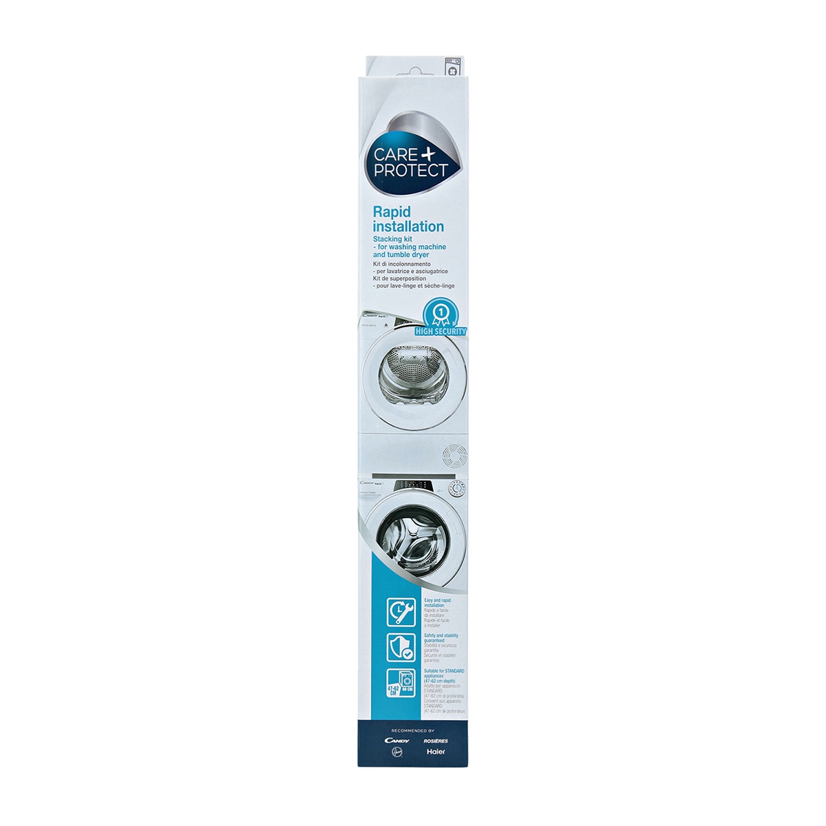 Accesorio Care + Protect WSK1101/2, kit unión lavadoras secadoras Blanco-3