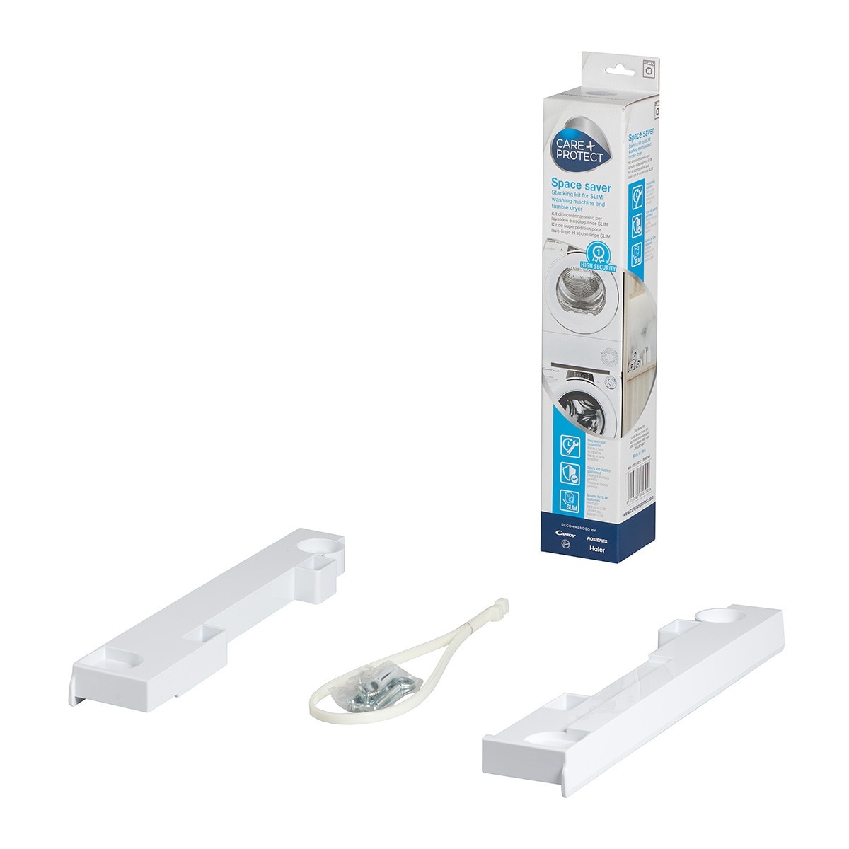 Accesorio Care + Protect WSK1101/2, kit unión lavadoras secadoras Blanco-2
