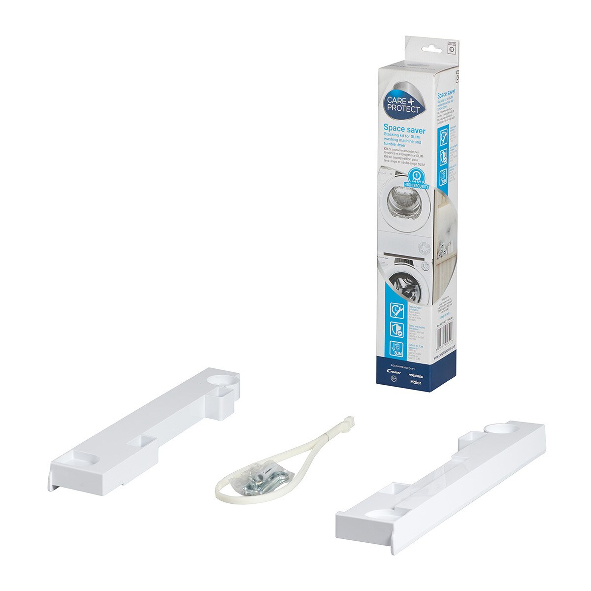 Accesorio Care + Protect WSK1101/2, kit unión lavadoras secadoras Blanco-2