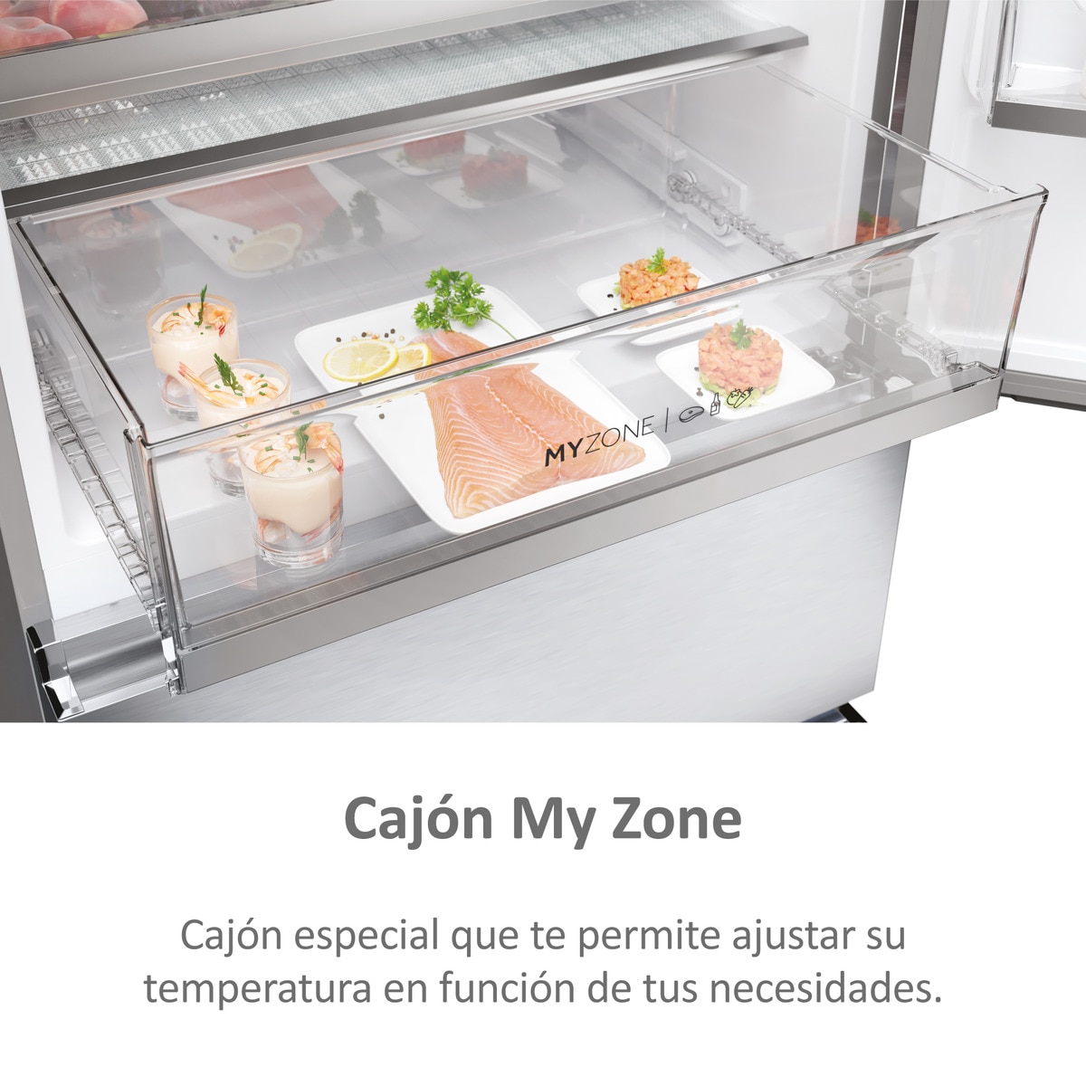Frigorífico Combi Haier Total No Frost 3D 70 Series 5 - HTR5720ENMG Silver-9