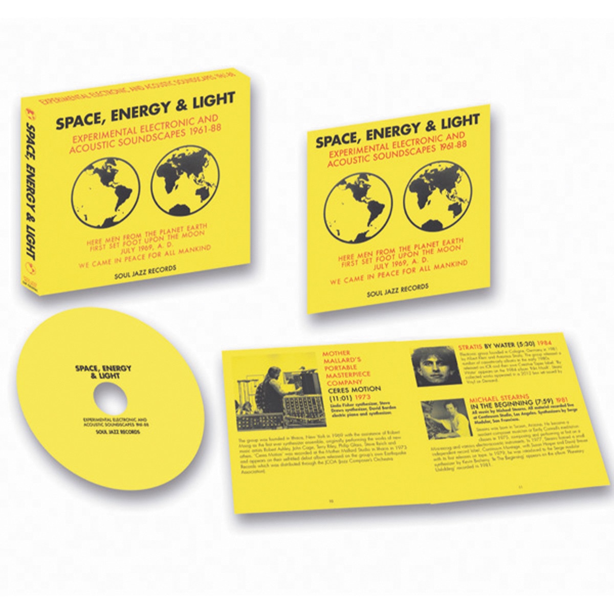 Space, Energy & Light, Experimental Elecronica (Edición Color) 1961-88 (CD) Amarillo-2