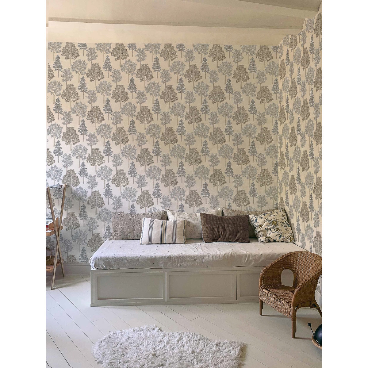 Papel Pintado Arvoredo Olivar Castanho-3