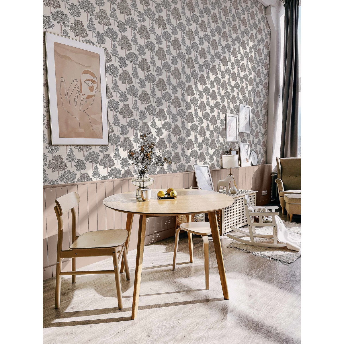 Papel Pintado Arvoredo Olivar Terracota-6