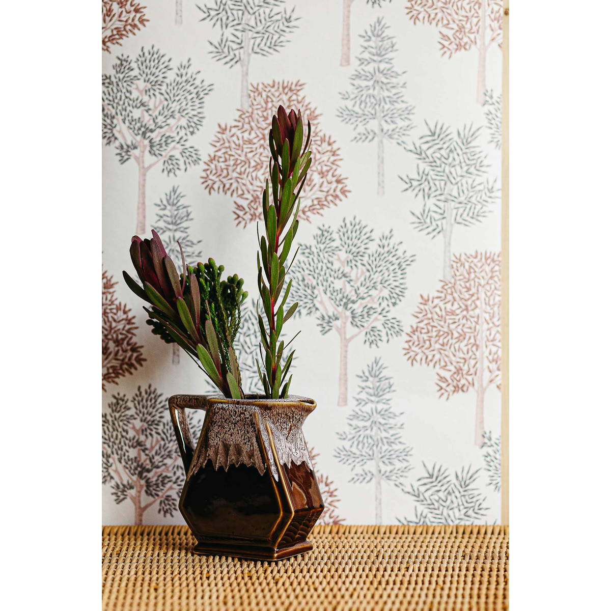 Papel Pintado Arvoredo Olivar Terracota-2