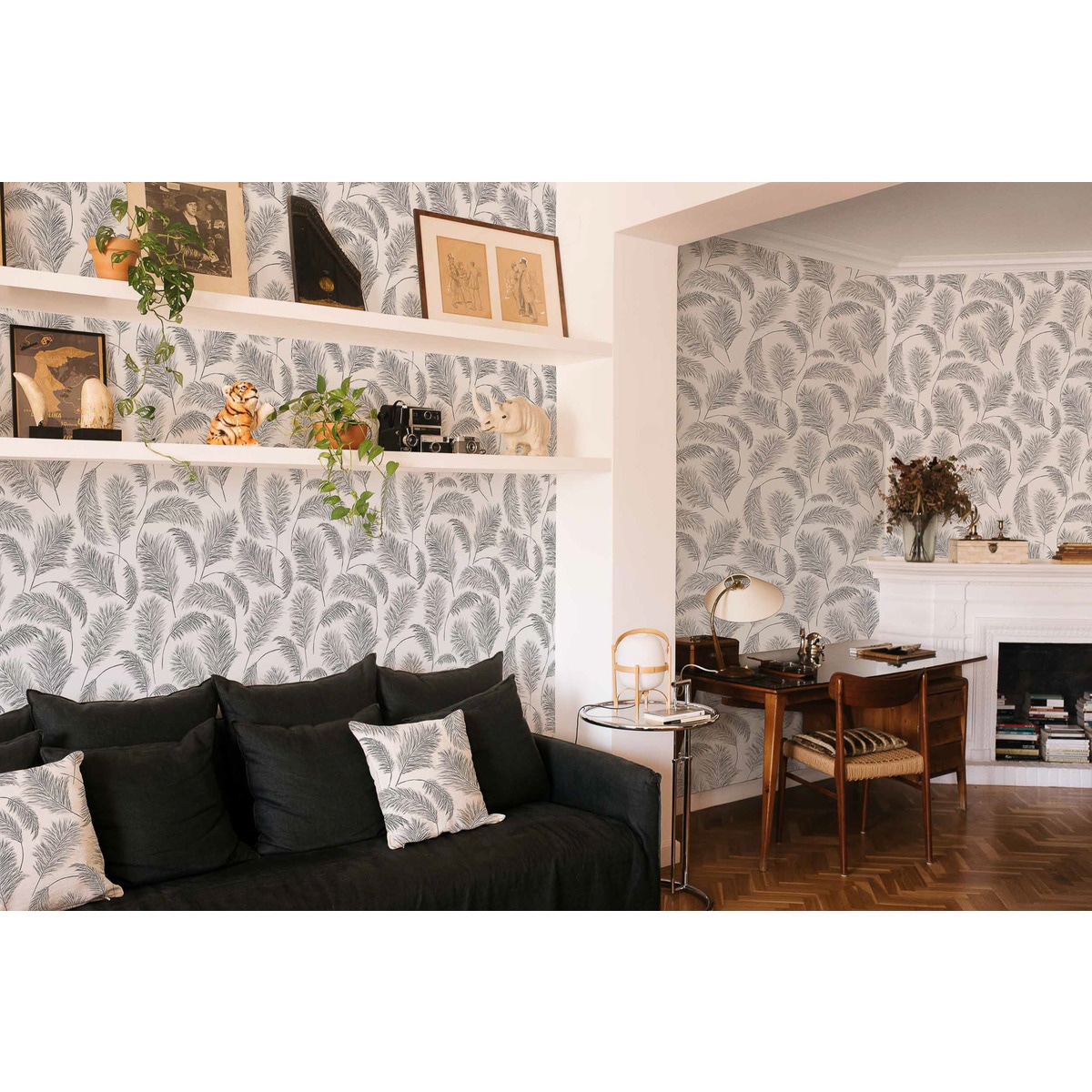 Papel Pintado Espanador Olivar Prata-3