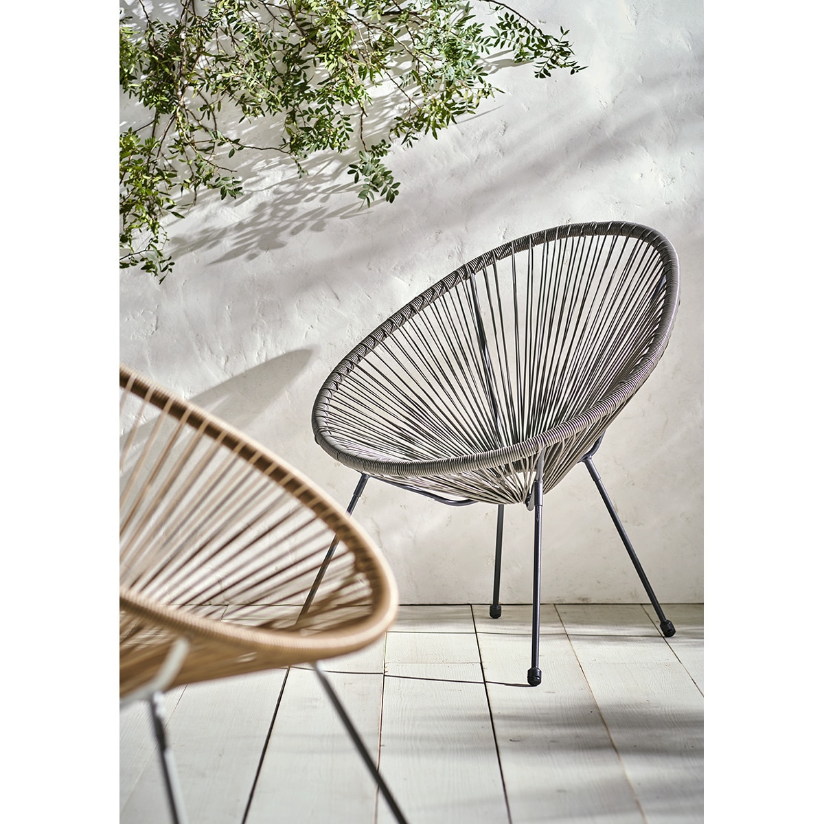 Sillón de jardín Bali Basics El Corte Inglés Blanco / Natural-6