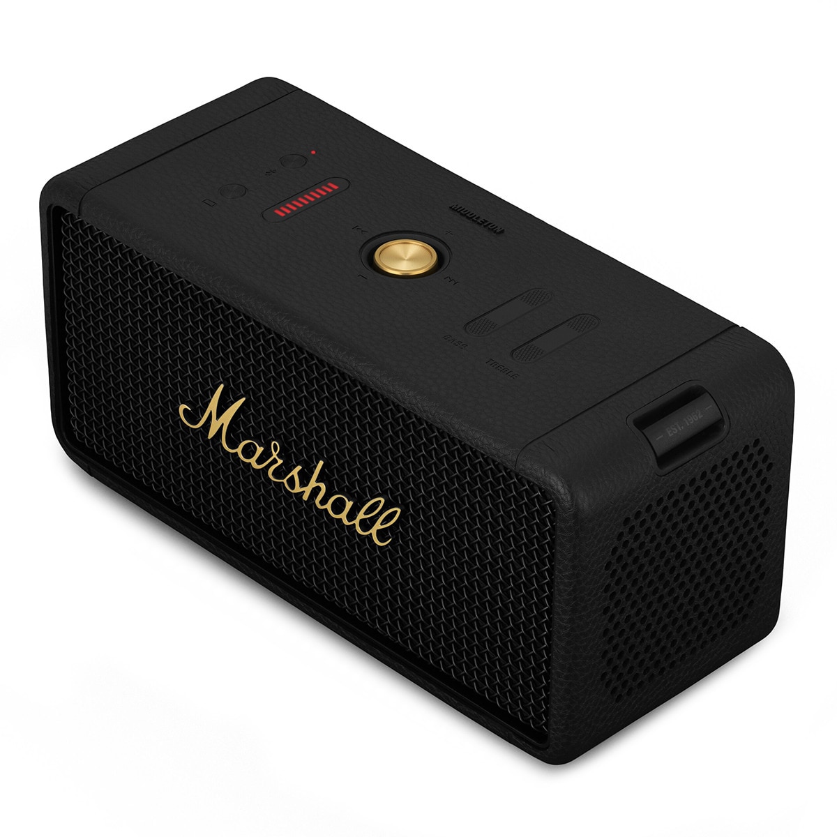 Coluna Portátil Bluetooth Marshall Middleton - Black & Brass Preto-3