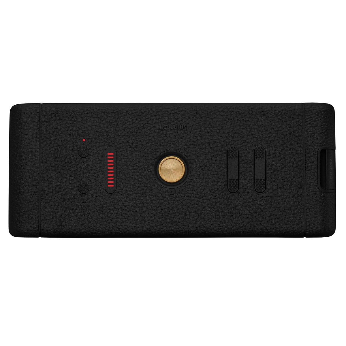 Coluna Portátil Bluetooth Marshall Middleton - Black & Brass Preto-6