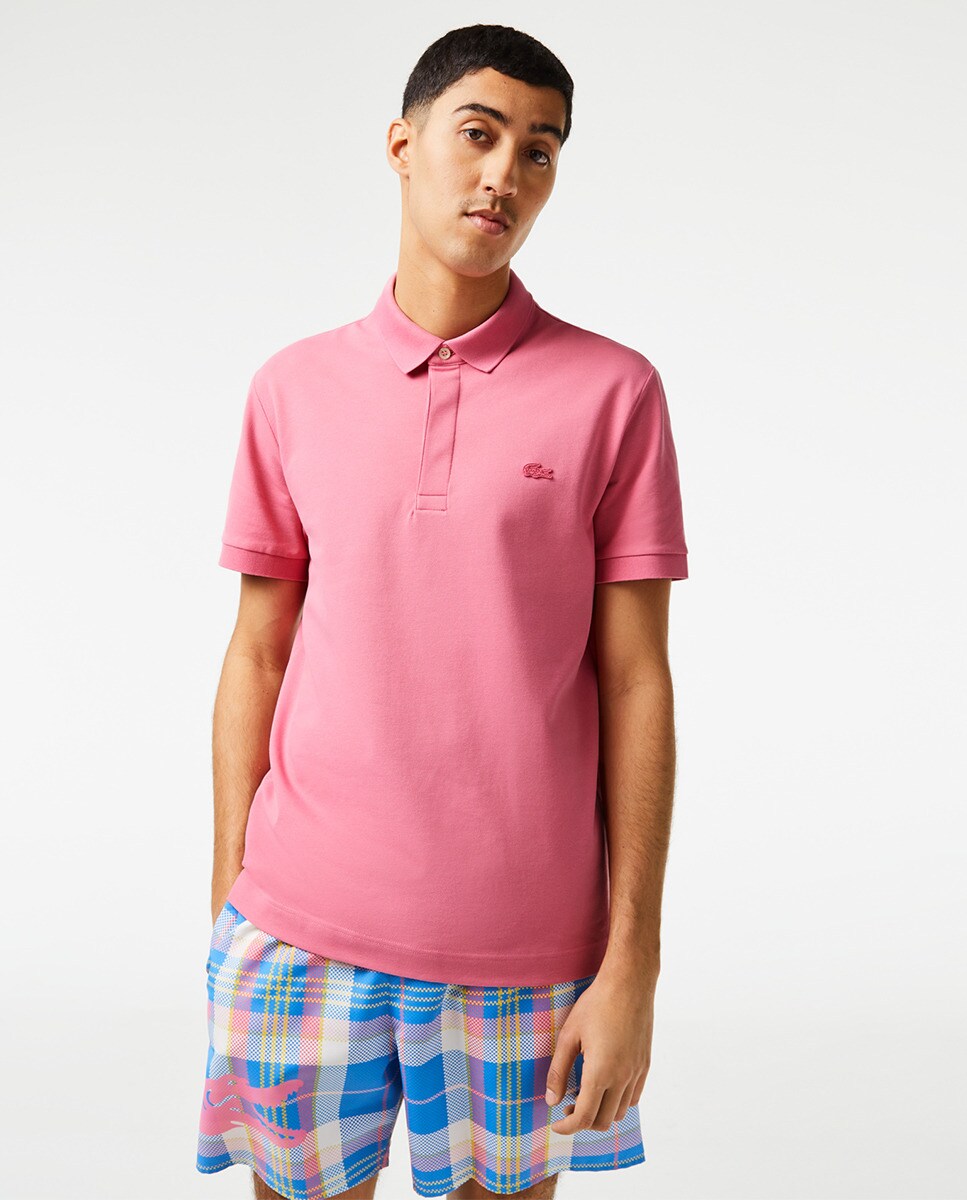 Polo à manches courtes regular fit en piqué élastique