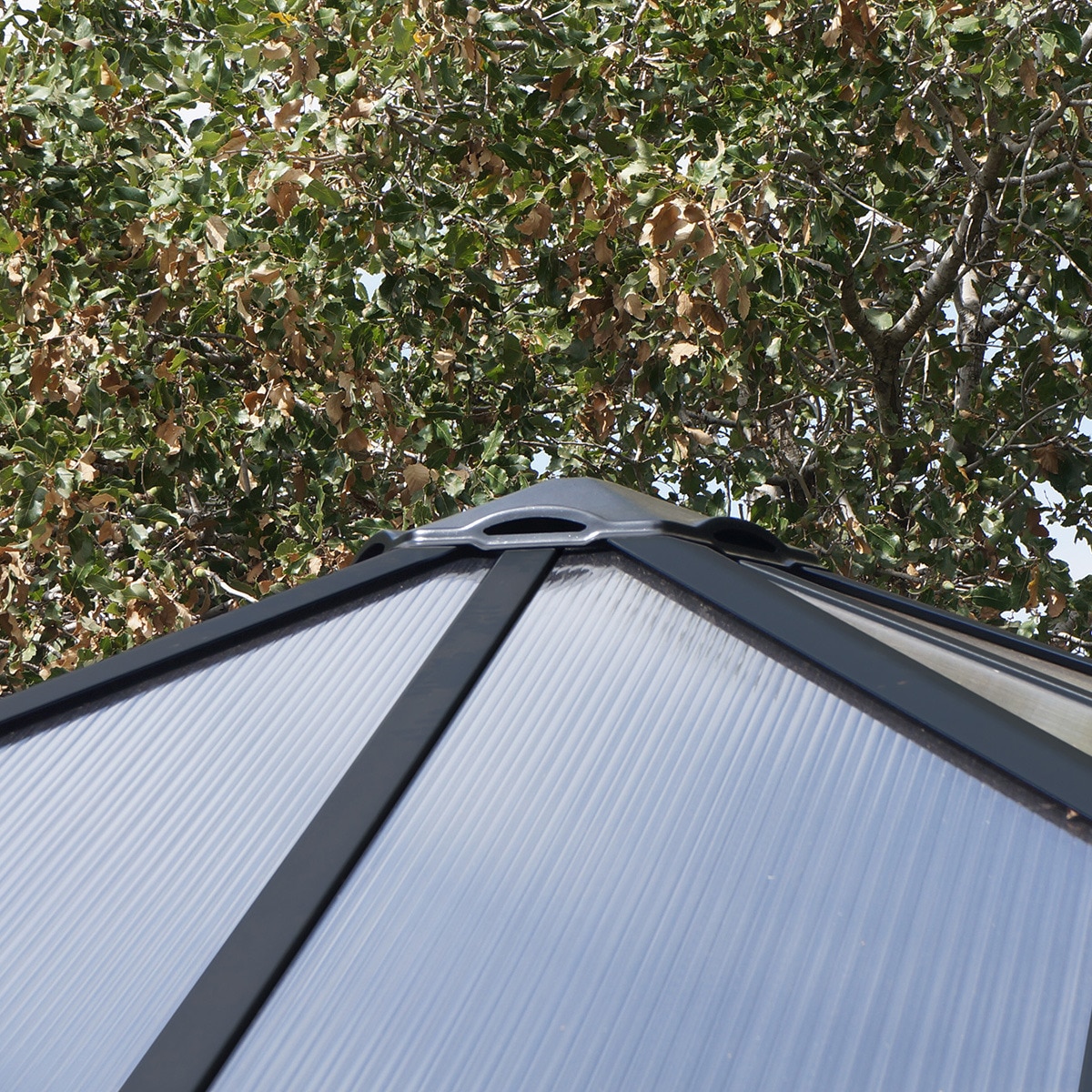 Cenador Aluminio Palermo 360 x 360 cm Gris oscuro-10