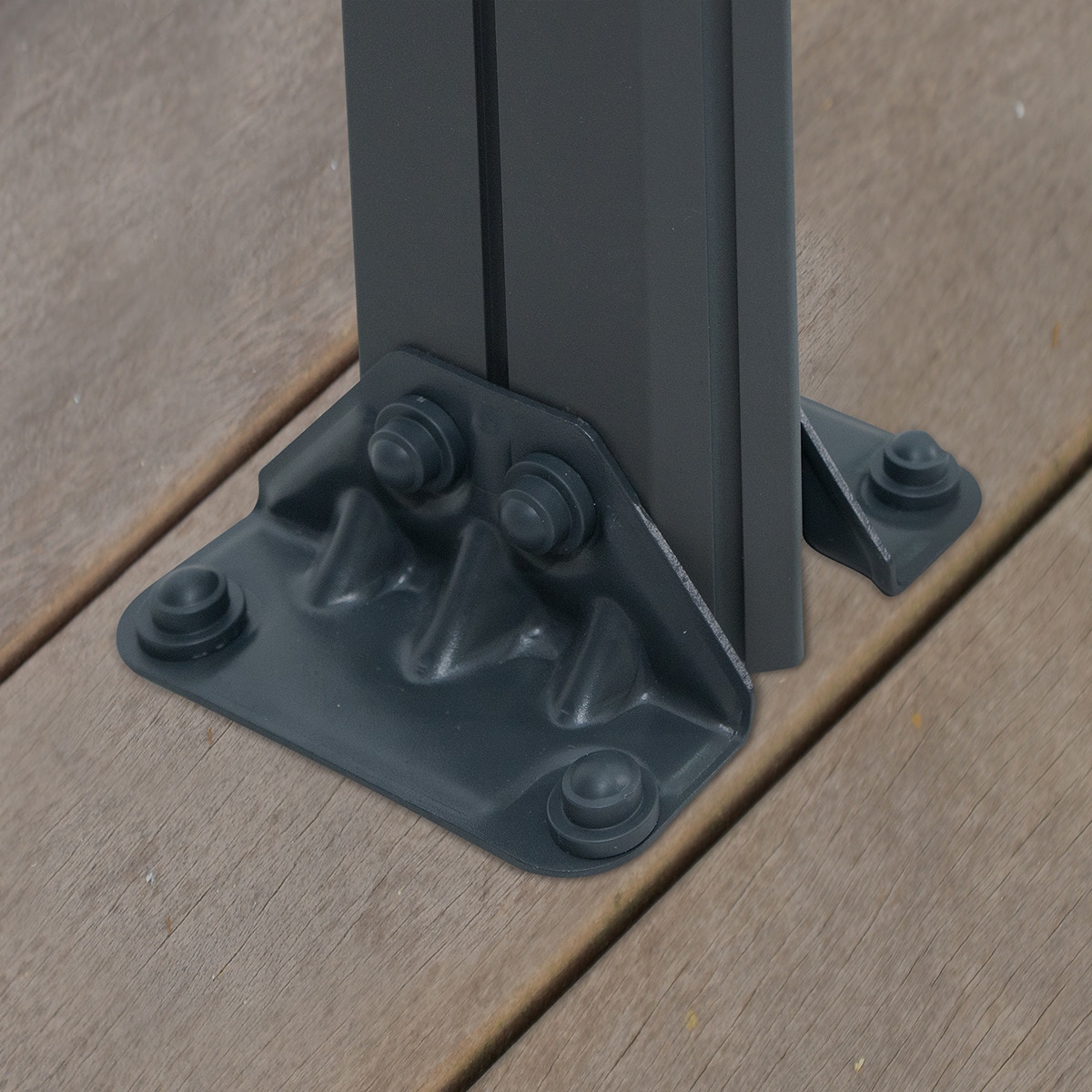 Cenador Aluminio Milano 309 x 309 cm Gris oscuro-9
