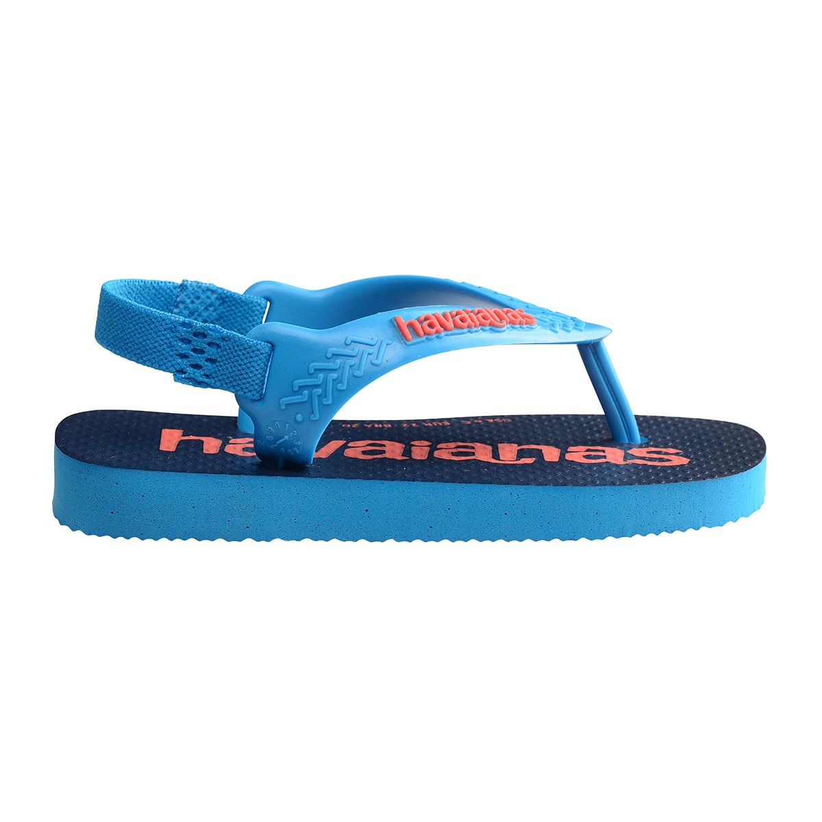 Chinelos de Dedo de Bebé Baby Logomania Azul / Laranja-2