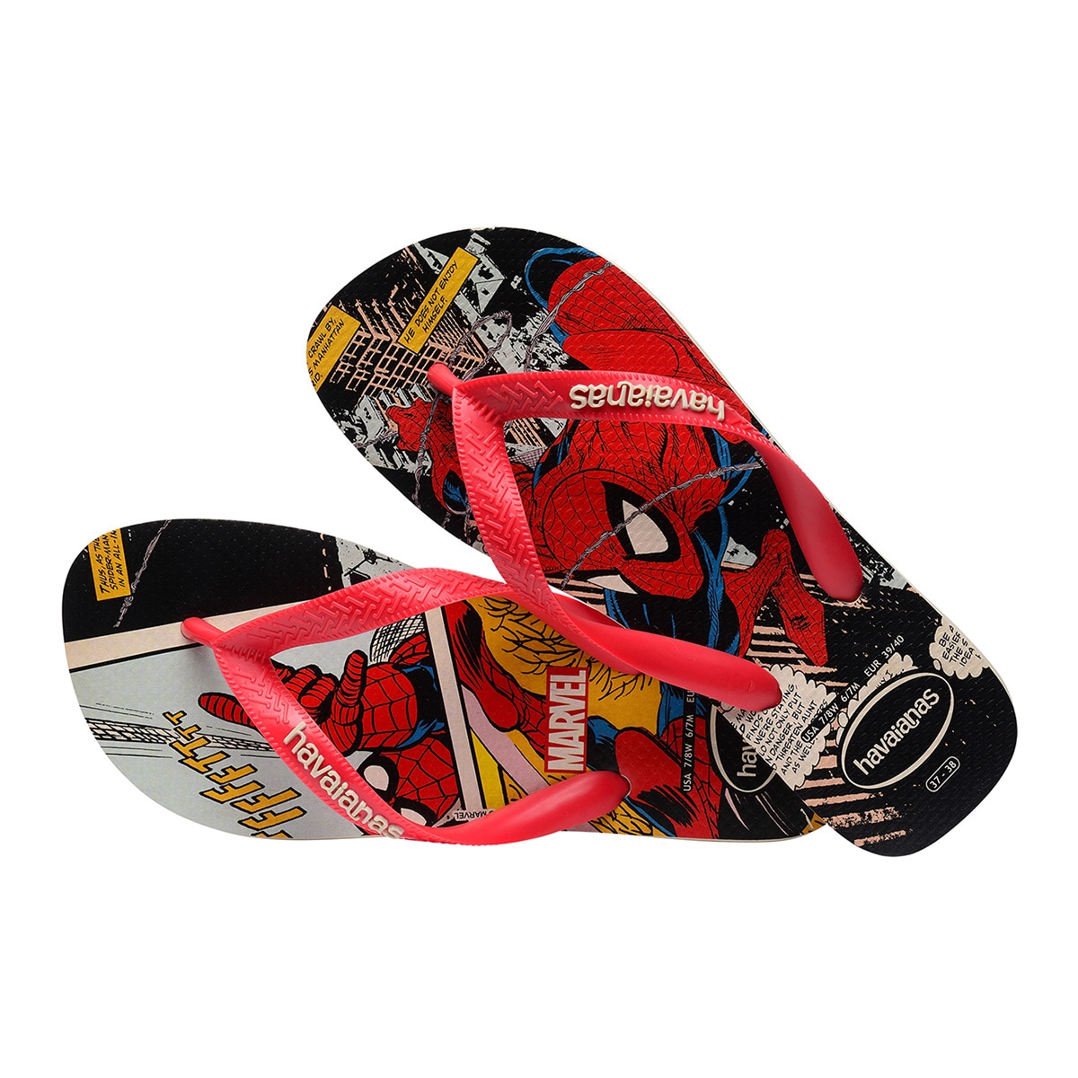 Chinelos de Dedo Unissexo Top Marvel Classics Estampado-4