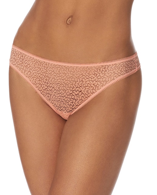 Imagen 0 de Tanga con encaje y dibujo geométrico