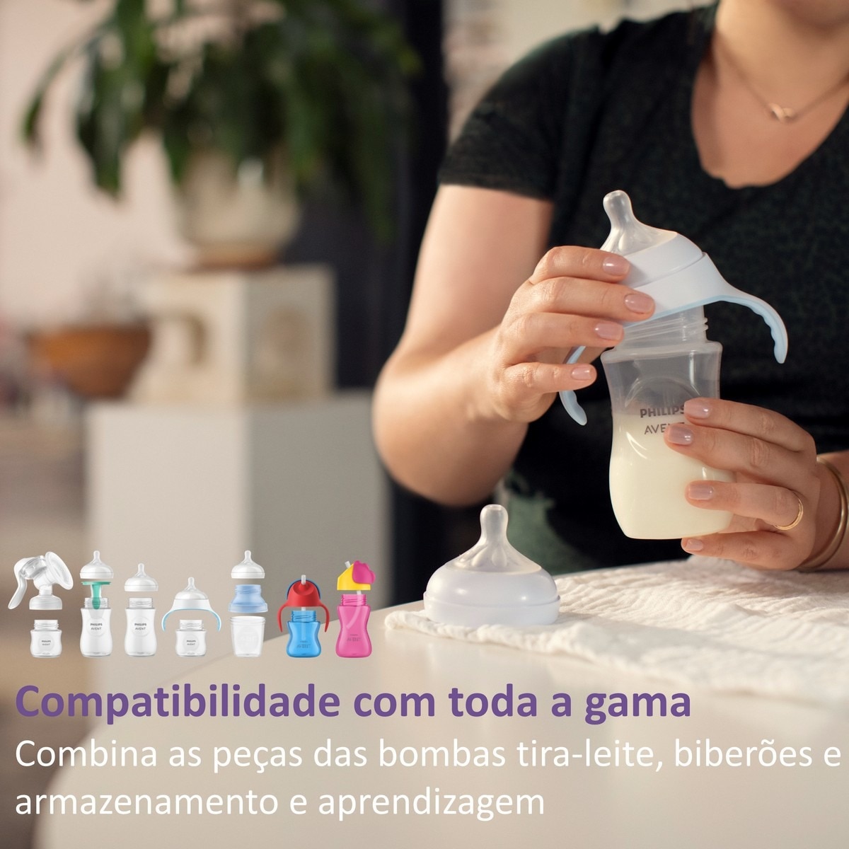 Biberão Natural Response Desenho Girafa - 260 ml Azul-9