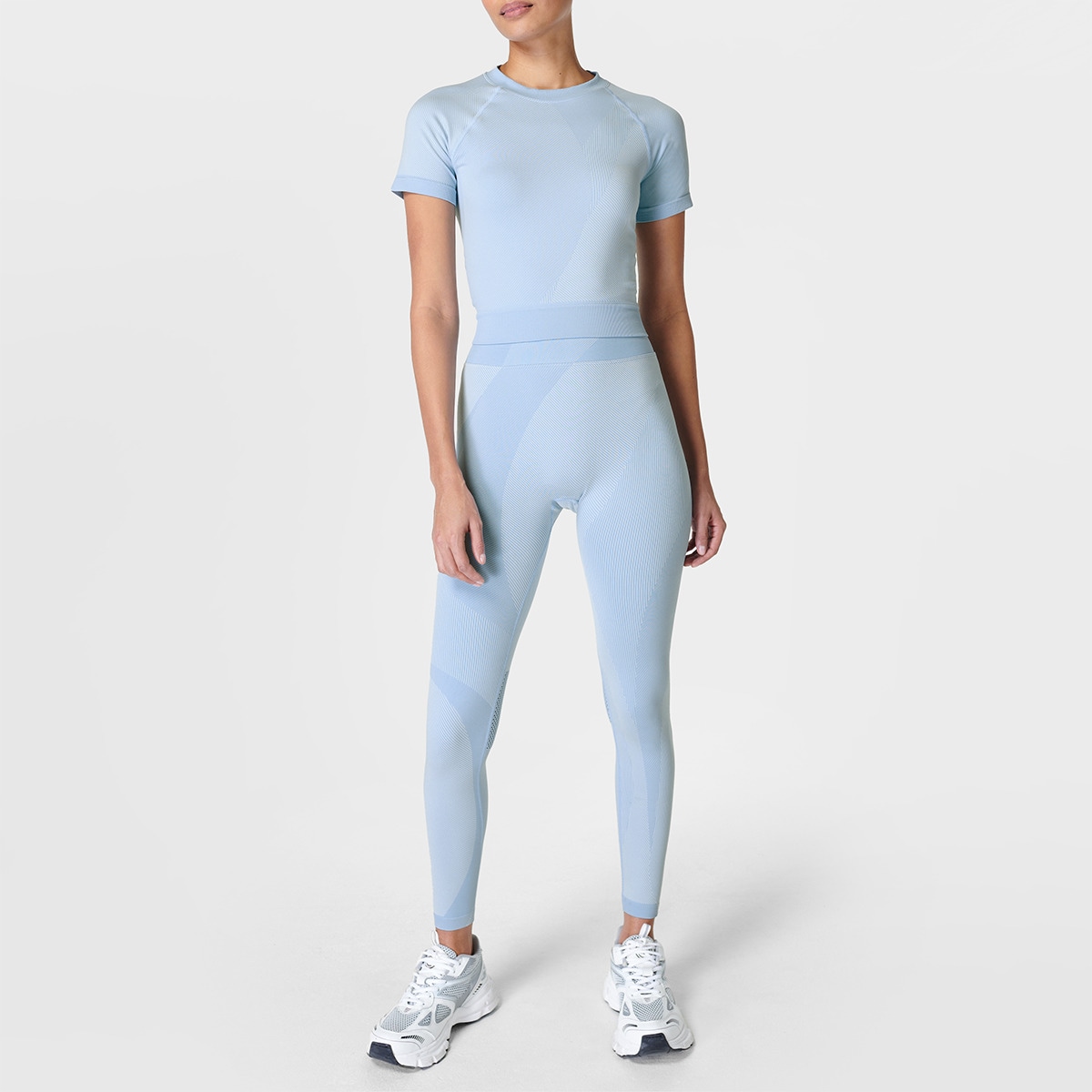 T-shirt de Mulher Infinite Seamless Azul-5