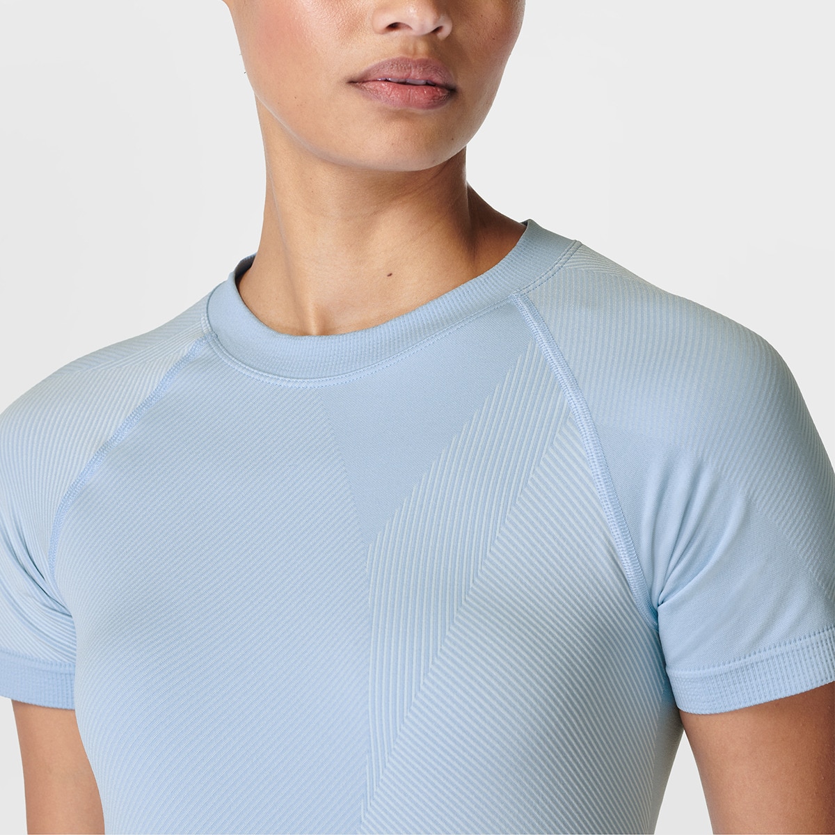 T-shirt de Mulher Infinite Seamless Azul-4