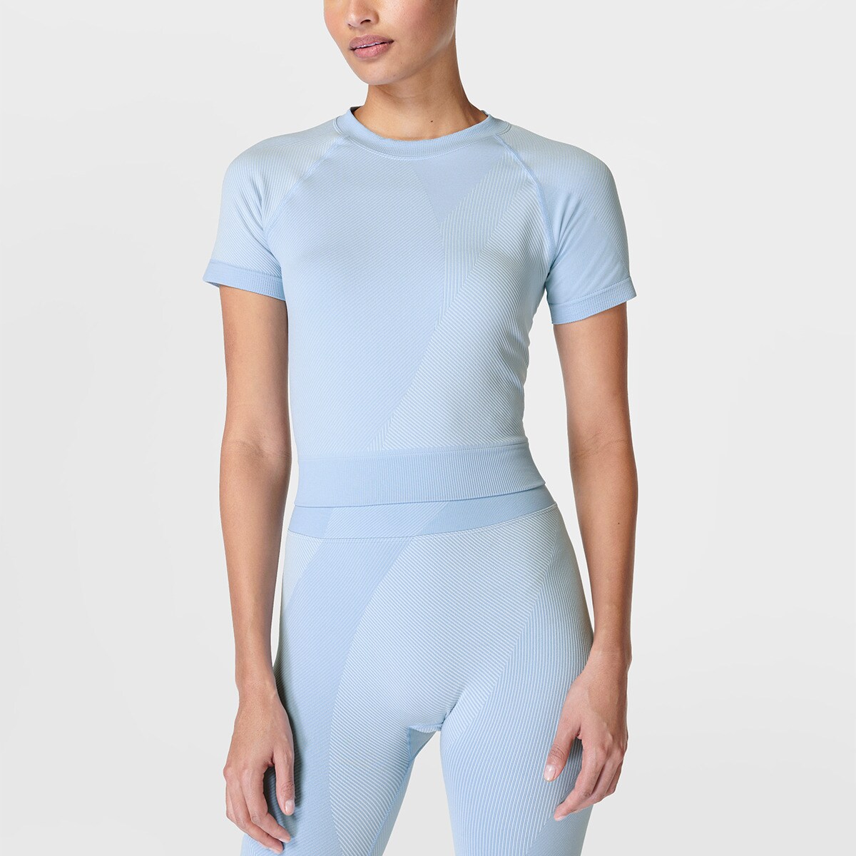 T-shirt de Mulher Infinite Seamless Azul-1