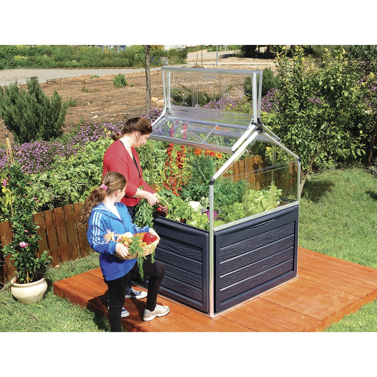 Invernadero de Policarbonato Plantt Inn 118 x 116 cm Plateado-15