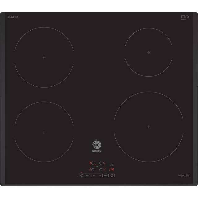 Imagem 0 de Placa de Indução Balay 3EB961LR com 4 Zonas e de 59,2 cm - Preto