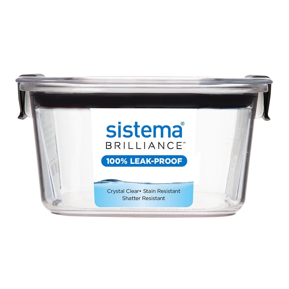 Recipiente Hermético Retangular Brilliance Preto-5