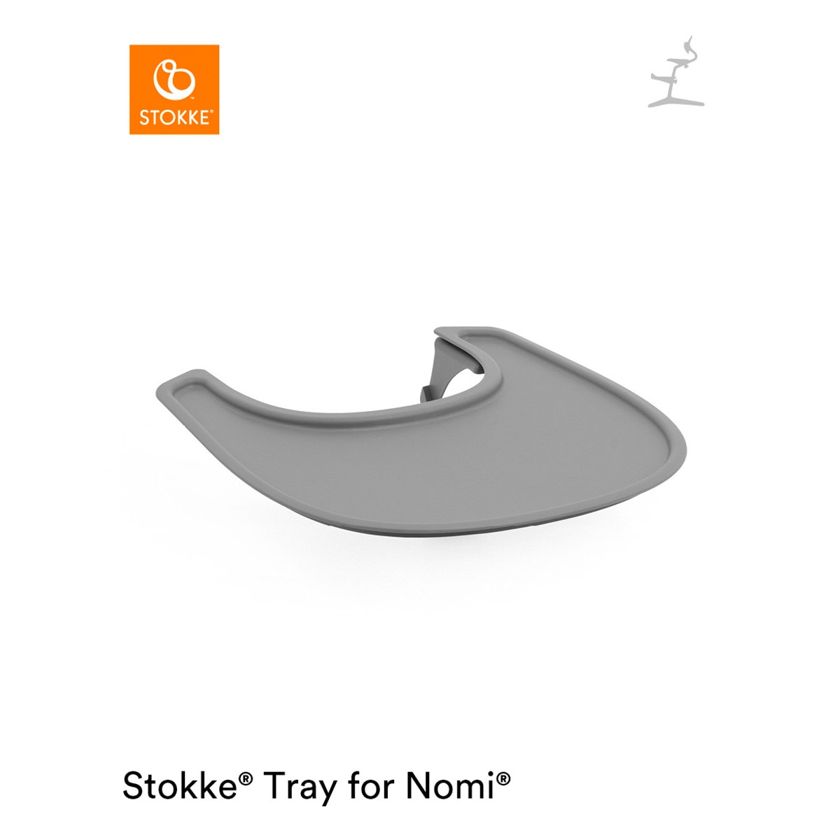 Tabuleiro Tray para Cadeira de Refeição Nomi Cinzento-2