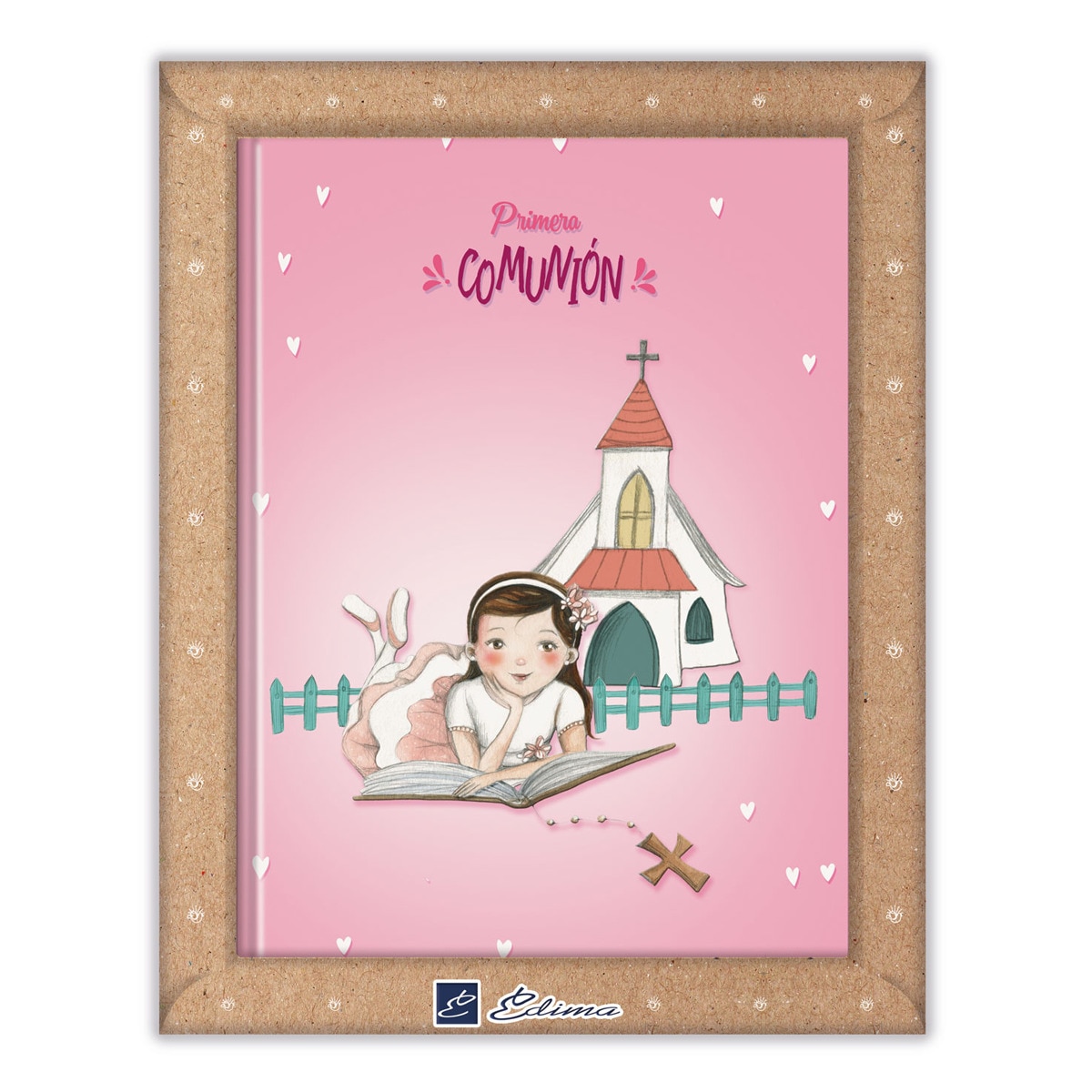 Libro de firmas Mi Primera Comunión niña libro Edima rosa Rosa-1
