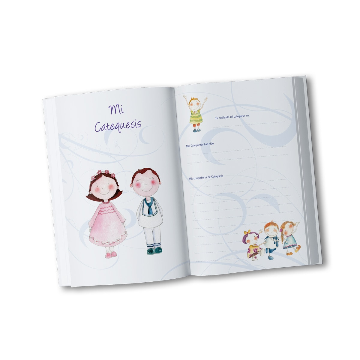 Libro de firmas Mi Primera Comunión niño iglesia Edima azul Azul-2