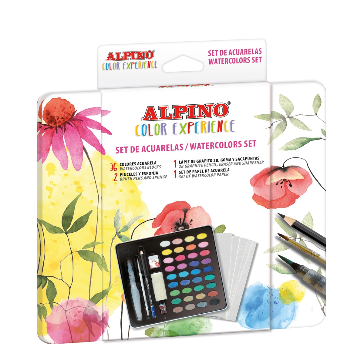 Set 36 acuarelas Color Experience Alpino Multicolor-1