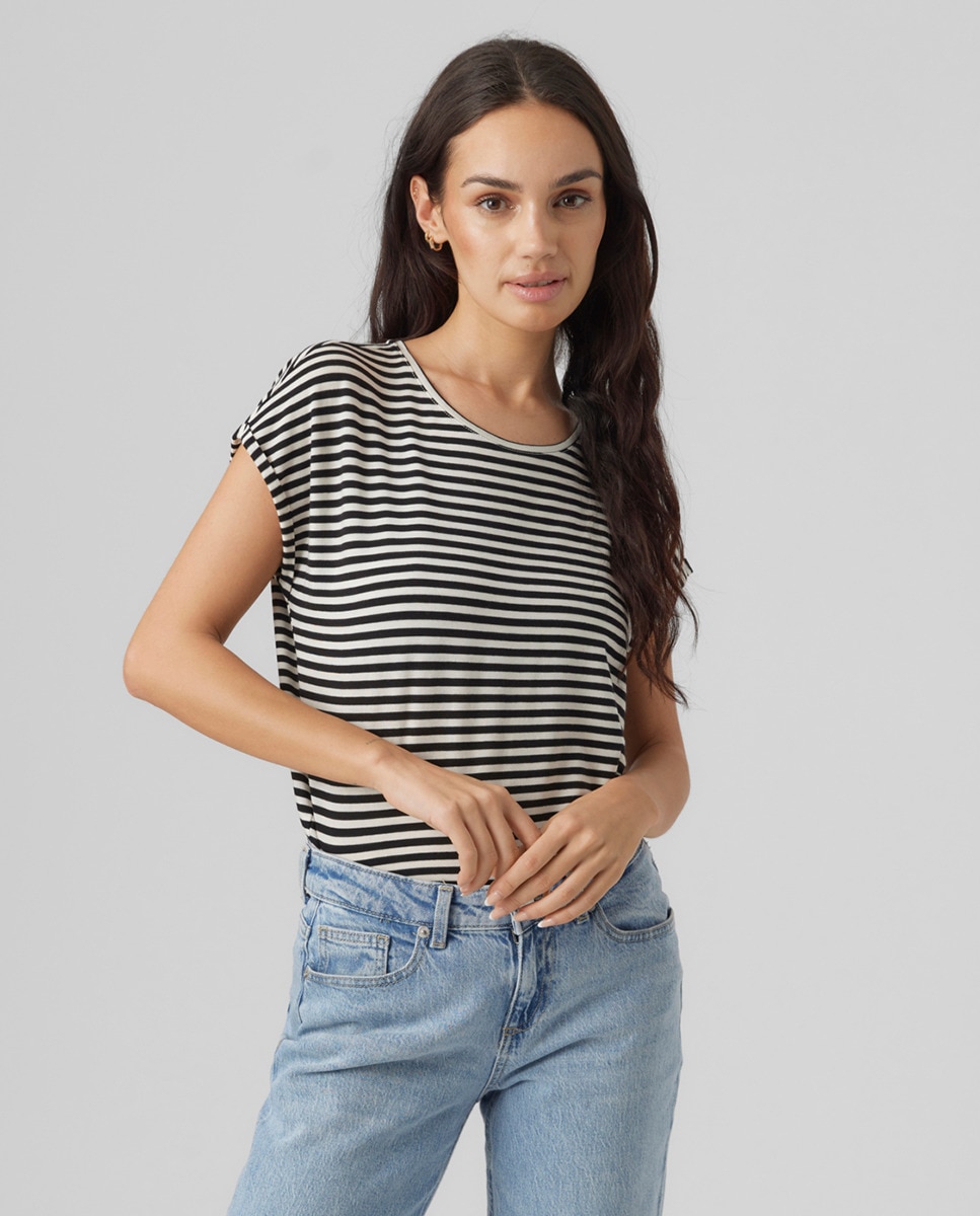 Tshirt coupe droite à manches courtes