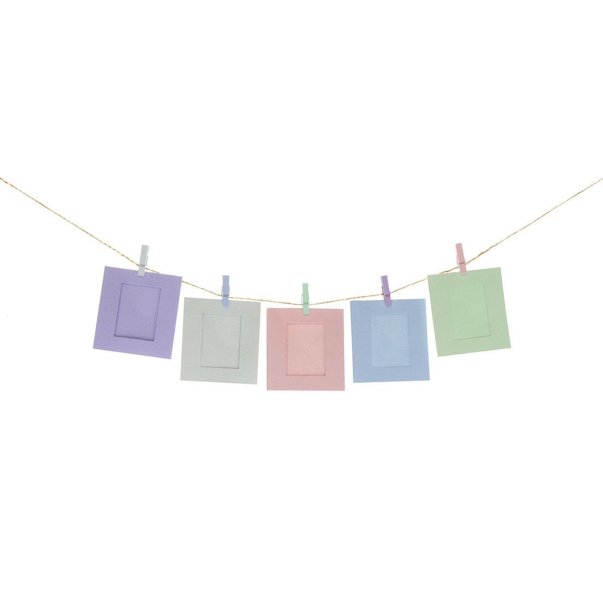 Pack 10 Marcos de Cartão para Pendurar Fotos Instax Multicolor-2