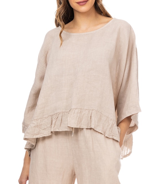 Imagen 0 de Top de lino oversize