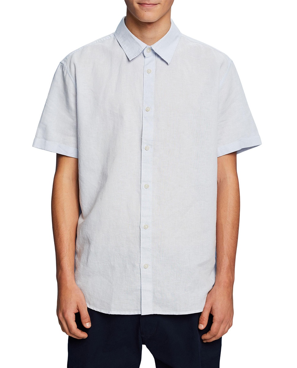 Chemise manches courtes lin