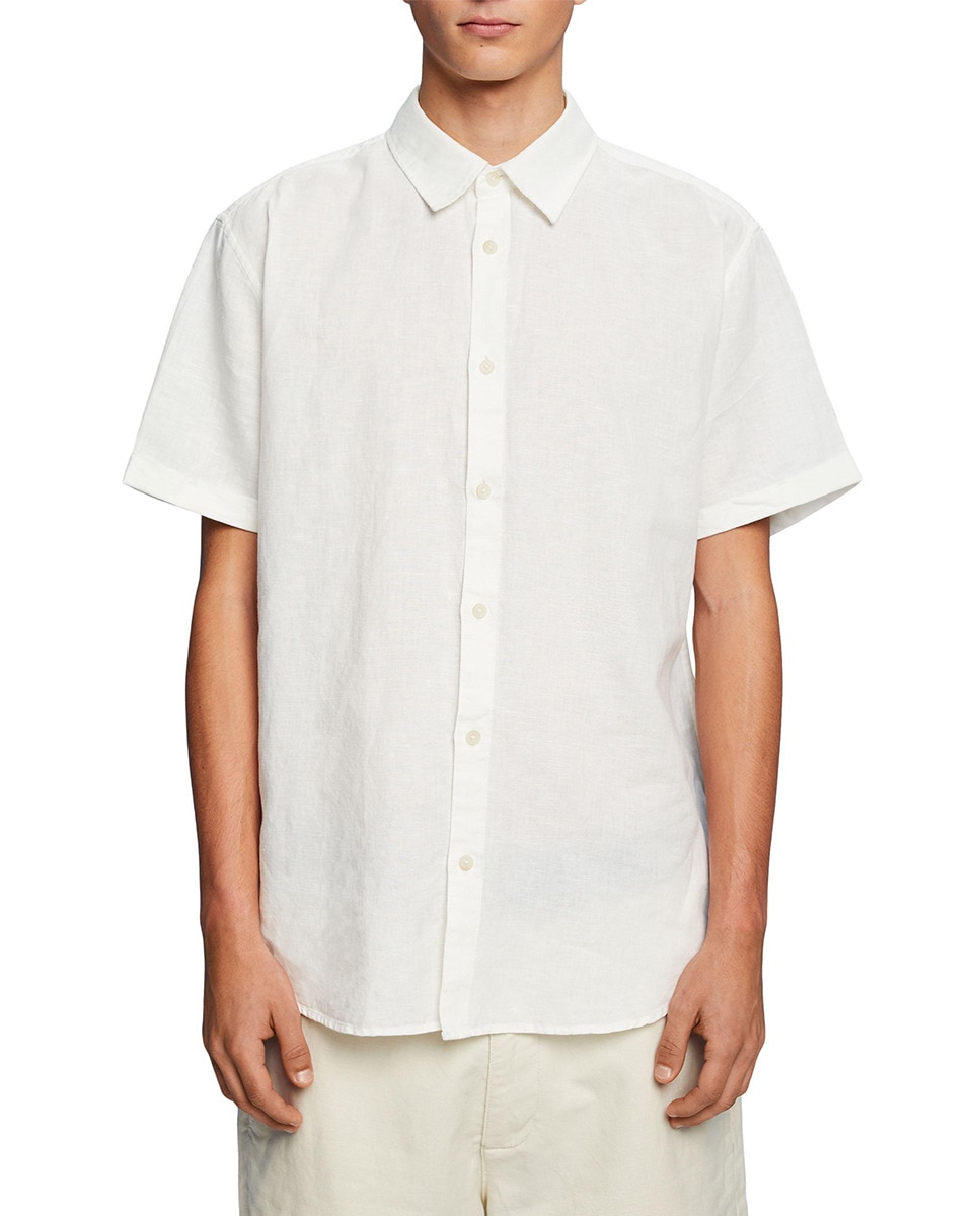 Chemise manches courtes lin